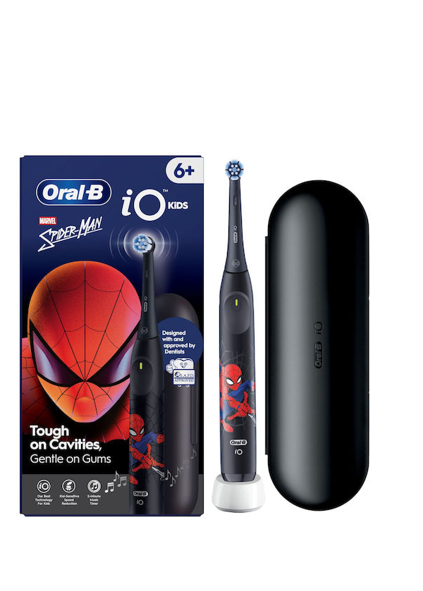Oral-B Spiderman Παιδική Ηλεκτρική Οδοντόβουρτσα με Χρονόμετρο για 6+ Χρονών με Ανταλλακτικά & Θήκη Ταξιδίου