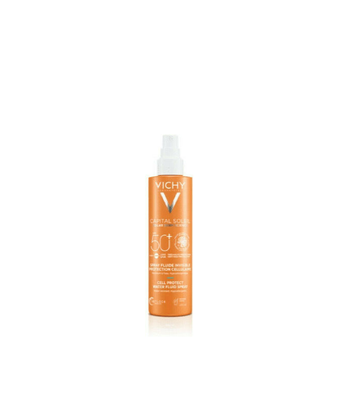 Vichy Capital Soleil Cell Protect Water Fluid Αντηλιακό Σώματος SPF50 Spray 200ml
