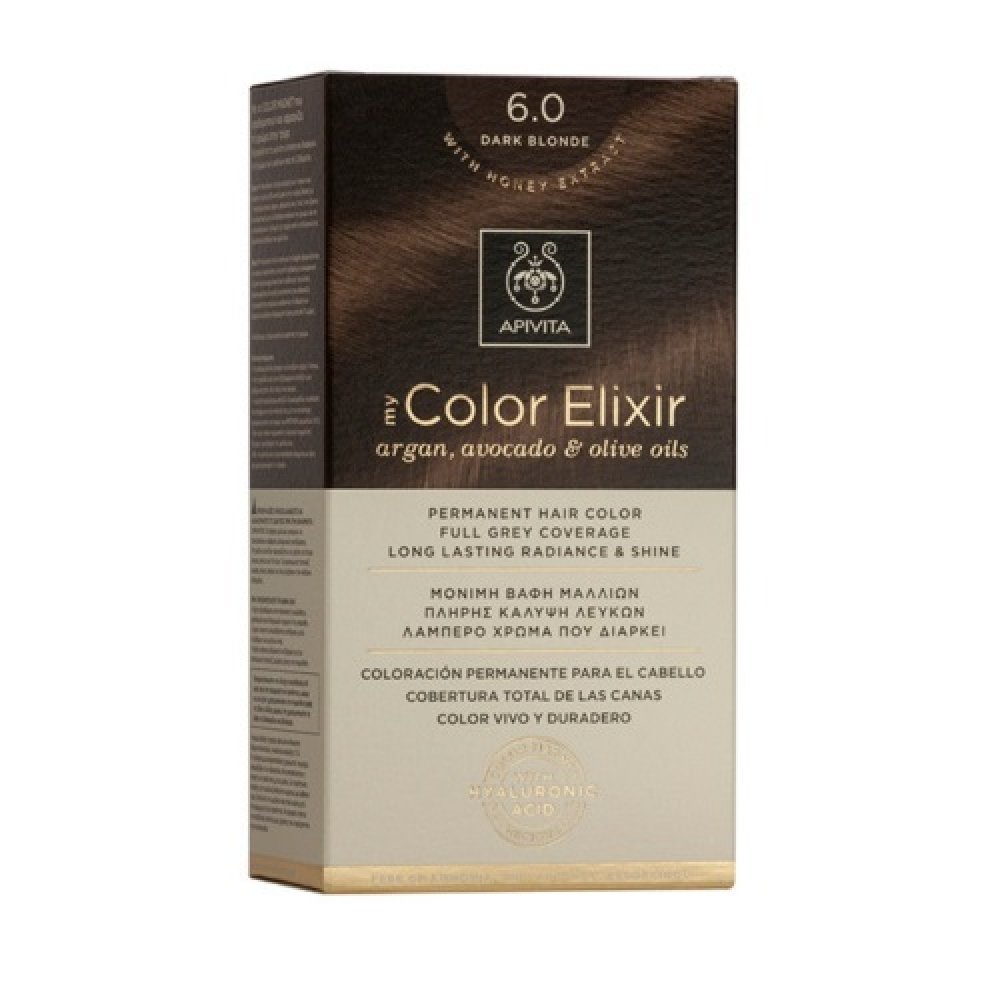 Apivita My Color Elixir N 6.0 (Βαφή Μαλλιών - Ξανθό Σκούρο Χρώμα)