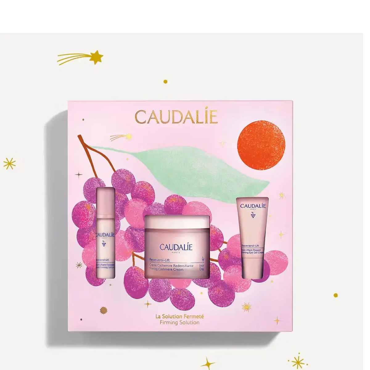 Caudalie Xmas Promo Firming Solution με Resveratrol-Lift Firming Cashmere Cream Συσφιγκτική & Αντιρυτιδική Κρέμα Ημέρας, 50ml & Δώρο Instant Firming Serum Αντιρυτιδικός & Συσφιγκτι