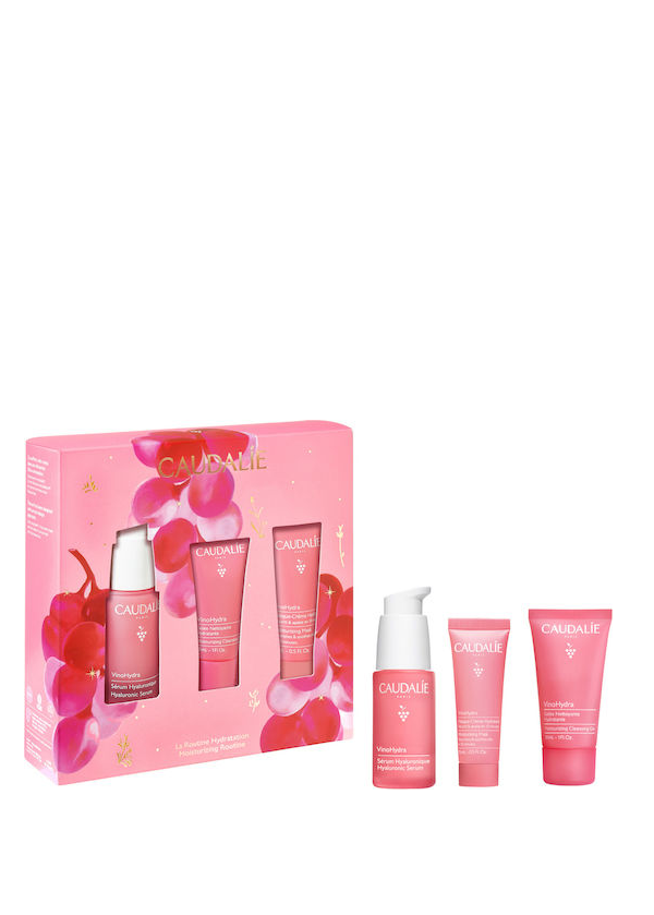 Caudalie VinoHydra La Routine Σετ Περιποίησης για Ενυδάτωση & Καθαρισμό Προσώπου 3τμχ