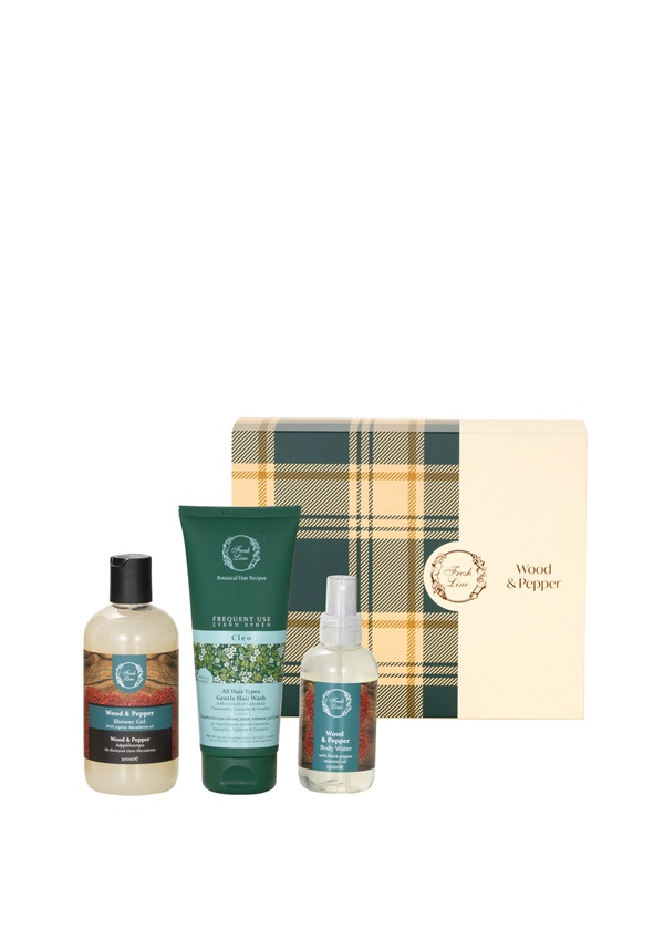 Fresh Line WOOD & PEPPER Σετ Περιποίησης Σώματος 3 τμχ