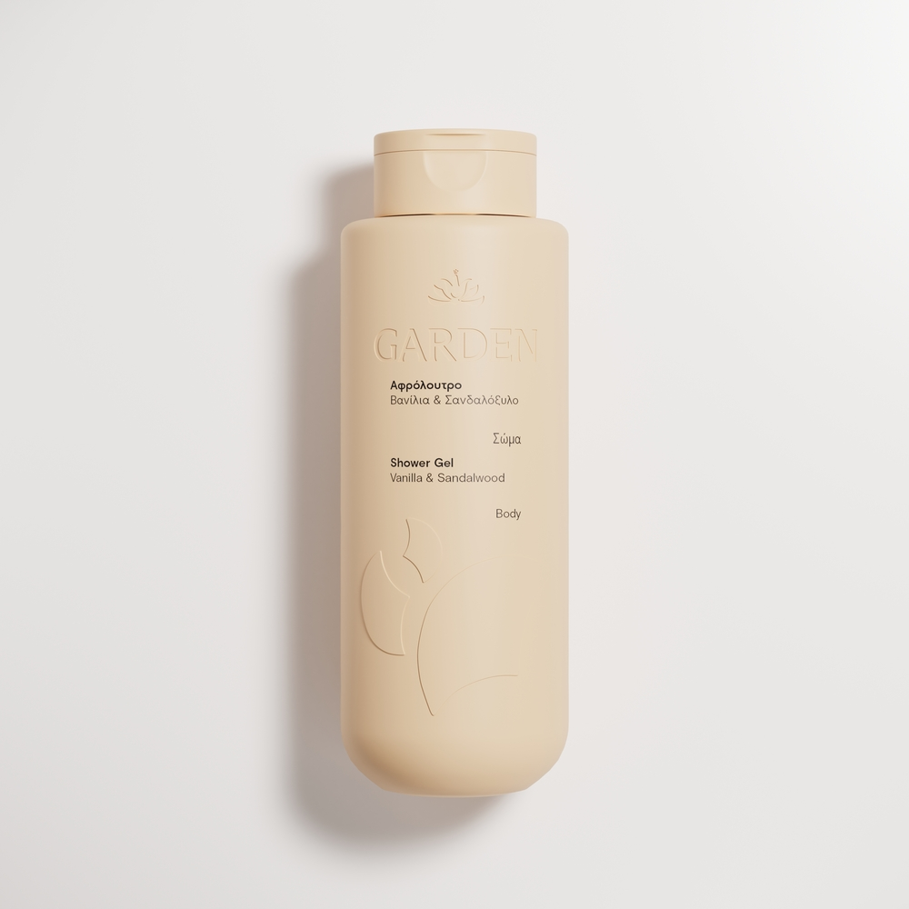 Garden Shower Gel Vanilla & Sandalwood Αφρόλουτρο Βανίλια & Σανδαλόξυλο 400ml