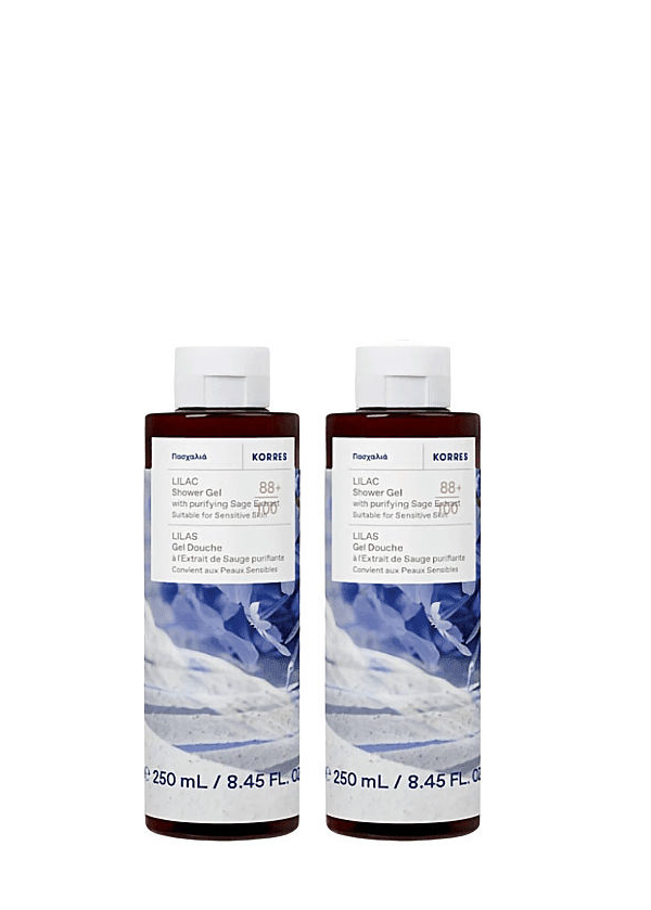 Korres Lilac Αφρόλουτρο σε Gel 2x250ml