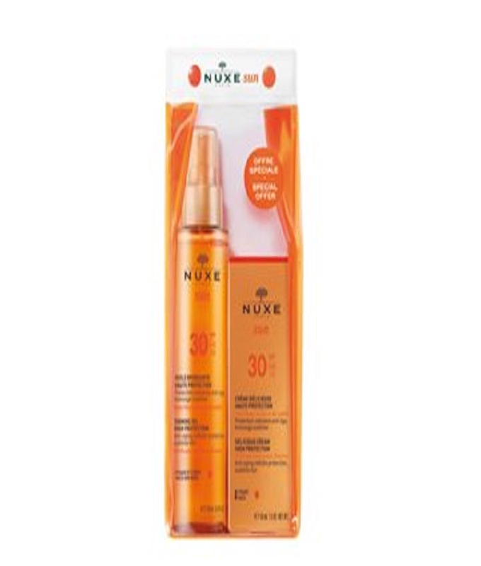Ομορφιά & Καλλυντικά NUXE SUN SET TANNING OIL 30SPF 150ML & FACE