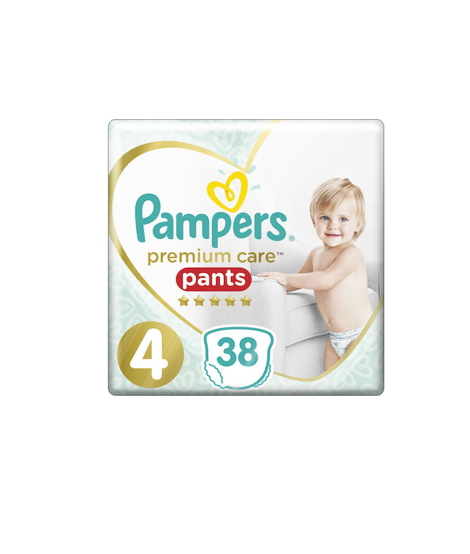 Pampers Premium Care Pants No 4 (9-15kg) Πάνες Βρακάκι, 38 τεμάχια