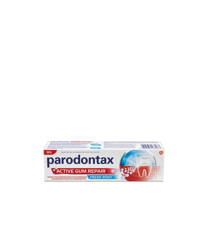 Parodontax Active Gum Repair Fresh Mint, Οδοντόκρεμα Για Την Αποκατάσταση Των Ούλων Που Αιμορραγούν Από Την 1η Εβδομάδα 75ml.